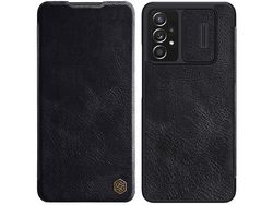 Funda de Couro Sintético NILLKIN Qin para Samsung Galaxy A73 Negro
