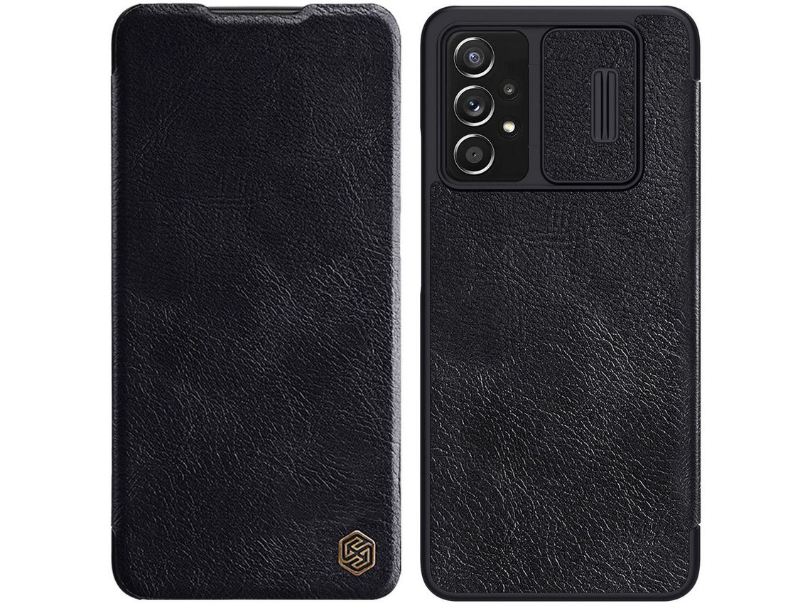 Funda de Couro Sintético NILLKIN Qin para Samsung Galaxy A73 Negro