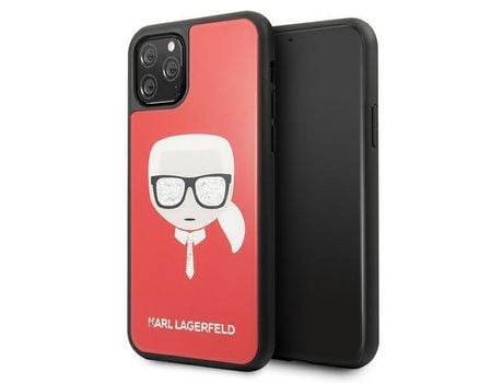 Funda para iPhone 11 Pro KARL LAGERFELD Original Kind Rojo