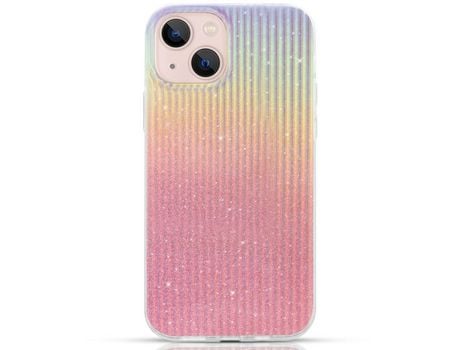 Funda para iPhone 13 KINGXBAR Luxuosa Naranja