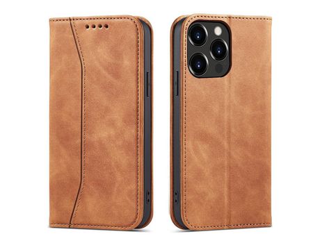 Funda Magnética para iPhone 13 Pro Max Porta-Tarjetas Porta-Tarjetas Marrón