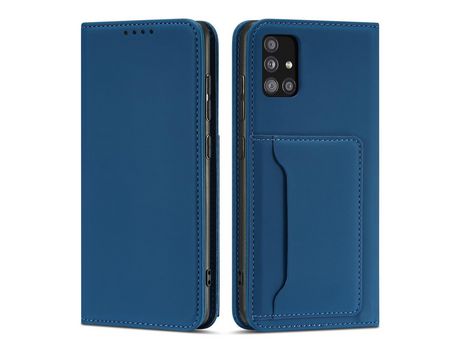 Funda de Tarjeta Magnética para Xiaomi Redmi Note 11 Pro Bolsa Book Porta Tarjeta Azul
