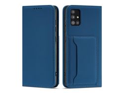Funda de Tarjeta Magnética para Xiaomi Redmi Note 11 Pro Bolsa Book Porta Tarjeta Azul