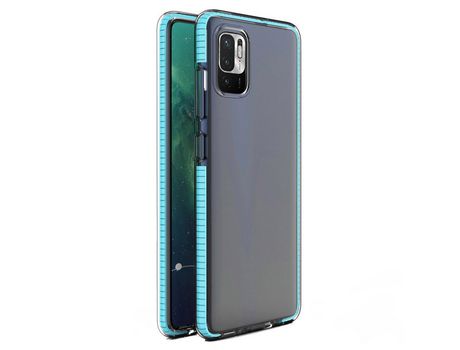 Funda para Xiaomi Redmi Note 10 5G y Poco M3 Pro HURTEL Silicona Colorful Azul
