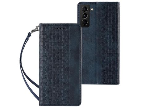 Funda para Samsung Galaxy S22 + S22 Plus Bolsa Book Mini Cordón Colgante Azul