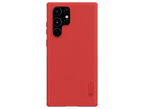 Funda para Samsung Galaxy S22 Ultra NILLKIN Rígida Rojo