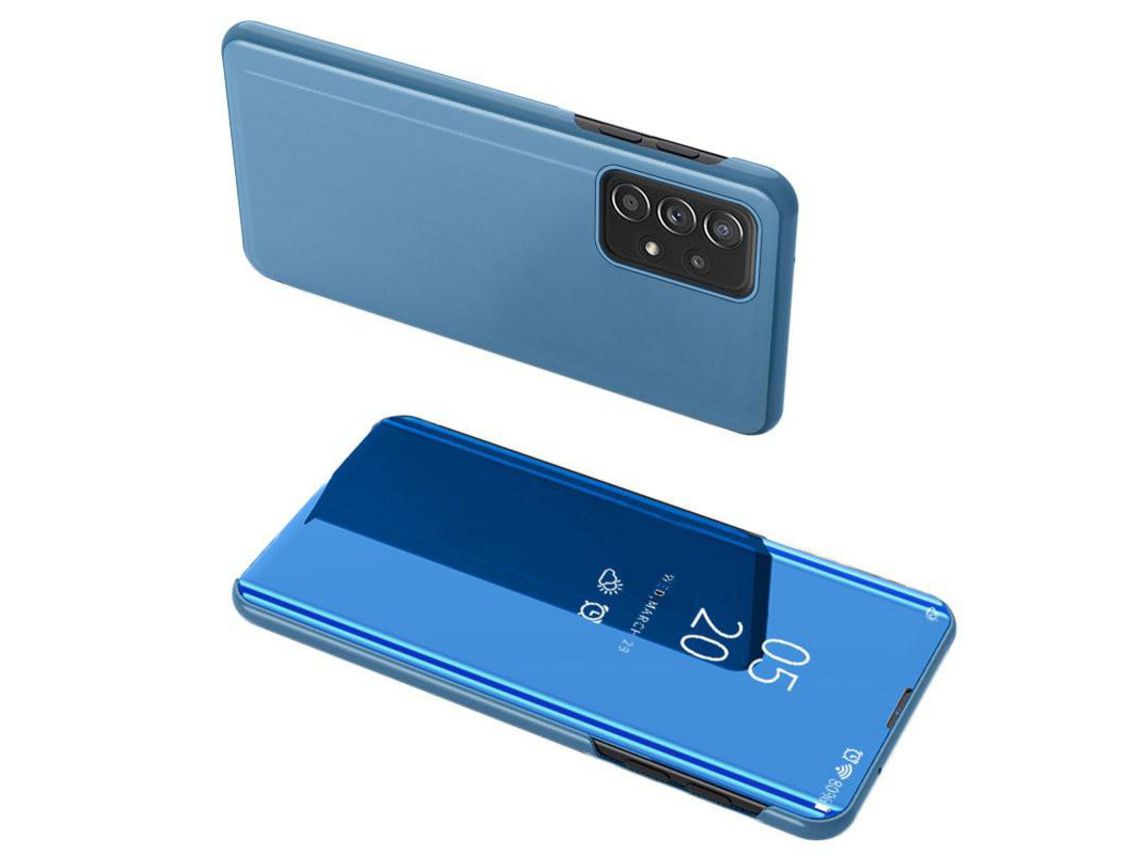 Funda Flip Clear View para Samsung Galaxy A73 Azul