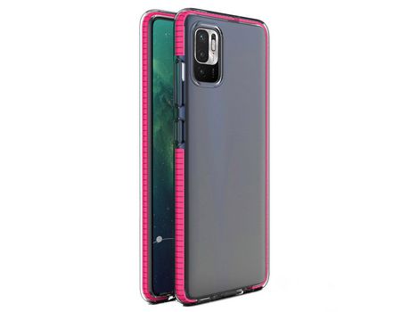 Funda para Xiaomi Redmi Note 10 5G y Poco M3 Pro HURTEL Silicona Thin Rosa