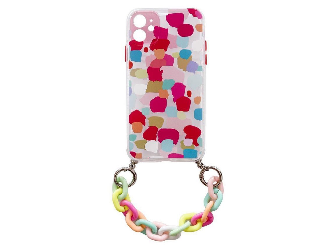 Funda para Xiaomi Redmi Note 10 Pro HURTEL con Cadena Shock Multicolores
