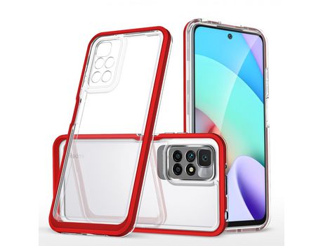 Funda para Xiaomi Redmi 10 HURTEL Acrílico Rojo
