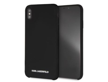 Funda KARL LAGERFELD Klhci65Slbks iPhone Xs Max Rígido Negro Silicona