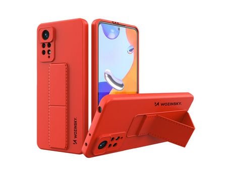 Funda de Soporte de Silicona WOZINSKY Kickstand para Samsung Galaxy A53 5G Azul Marino