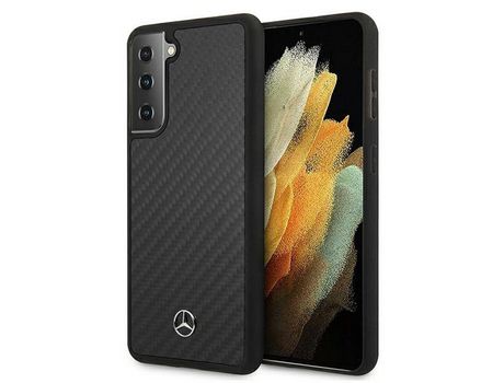 Funda para Samsung Galaxy S21 MERCEDES Original shell Negro