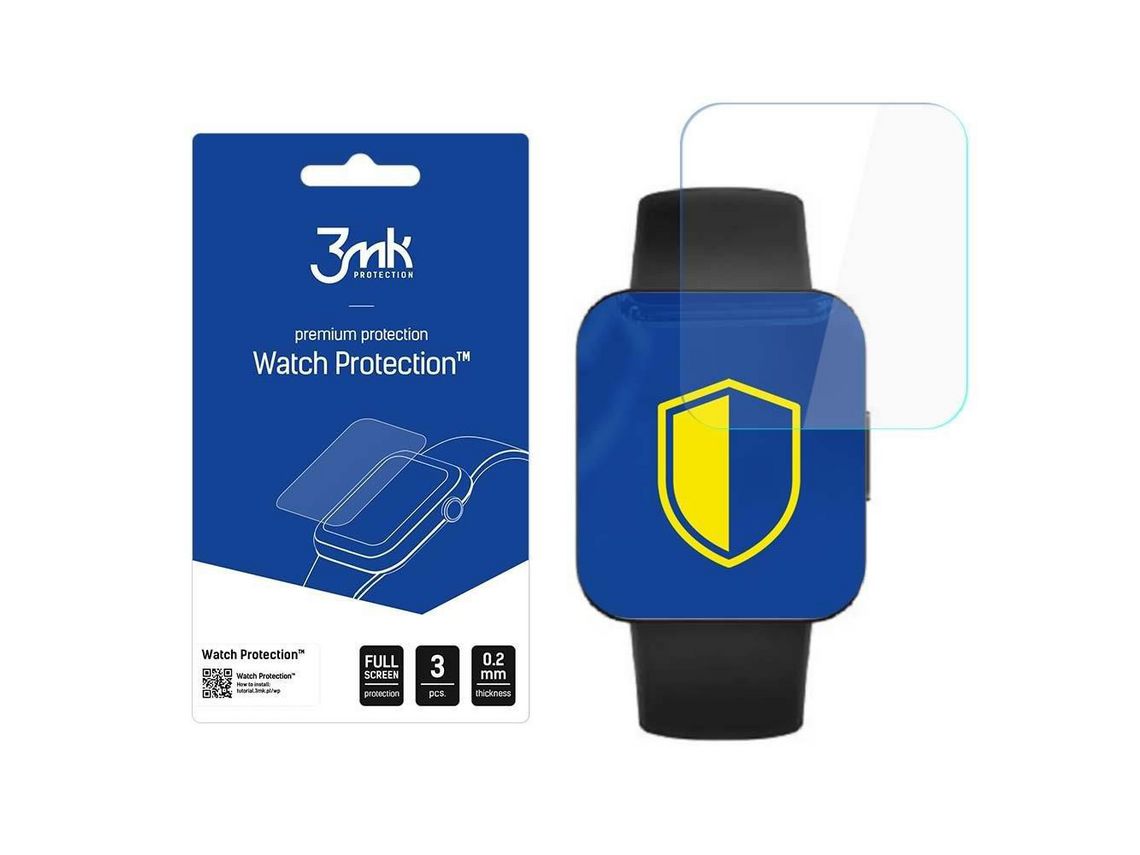 Película Cristal Flexible Relógio Poco 3Mk Watch Protection V. Arc+