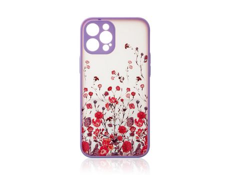 Funda Design para iPhone 13 Pro Morado Floral