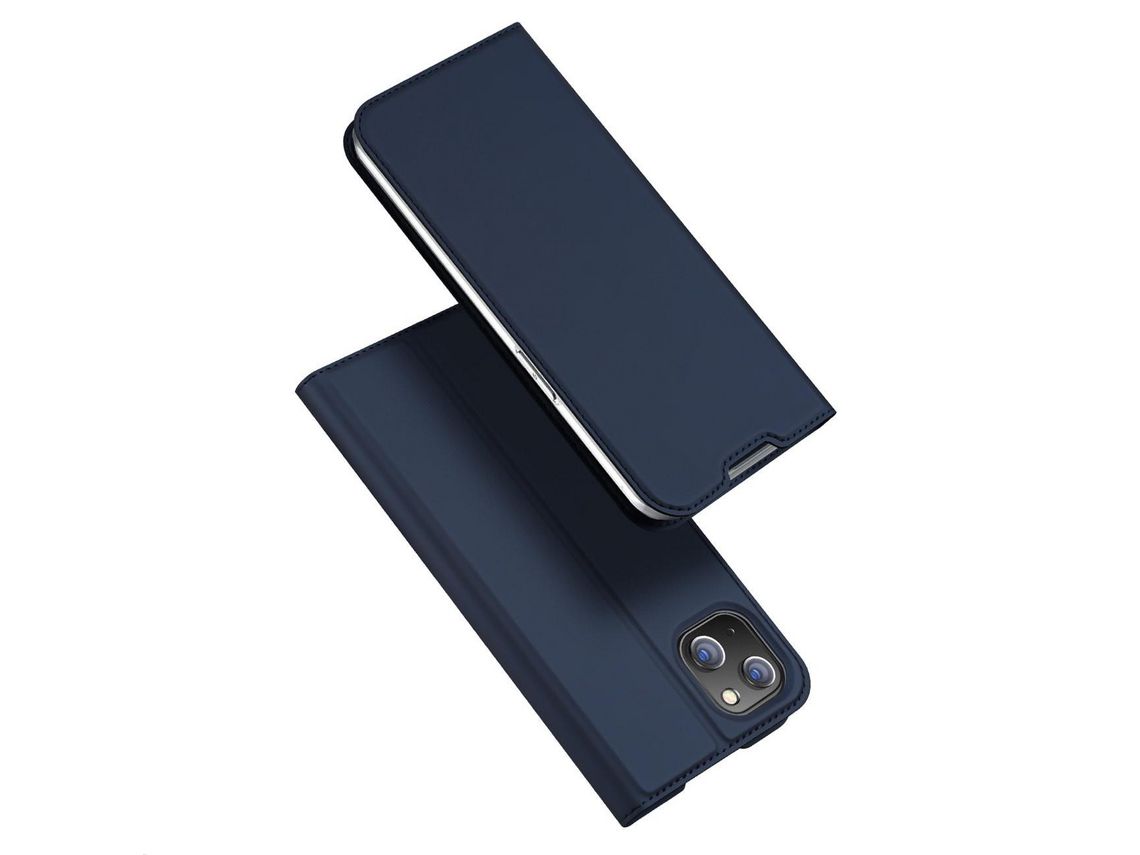 Funda DUX DUCIS Skin Pro Couro Sintético para iPhone 14 Max Azul