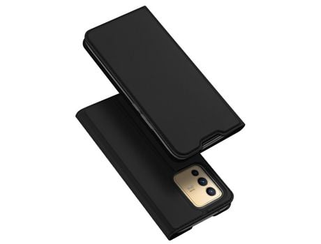 Funda Couro Sintético DUX DUCIS Skin Pro Flip Vivo V23 5G Negro