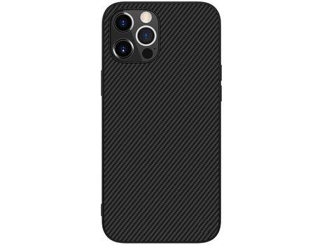Funda Armor NILLKIN Synthetic Fiber para iPhone 12 Pro Negro