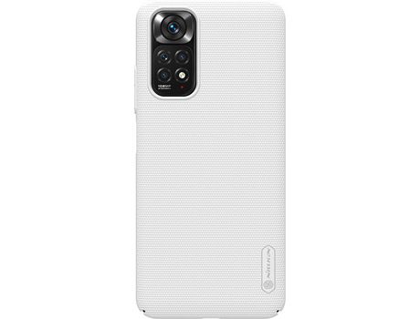 Funda NILLKIN Super Frosted Shield + Soporte para Xiaomi Rojo mi Note 11S / Note 11 Blanco