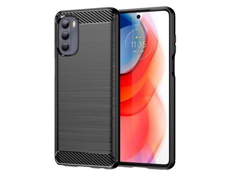 Funda Motorola Moto G Stylus 2022 HURTEL Efecto Carbono Negro