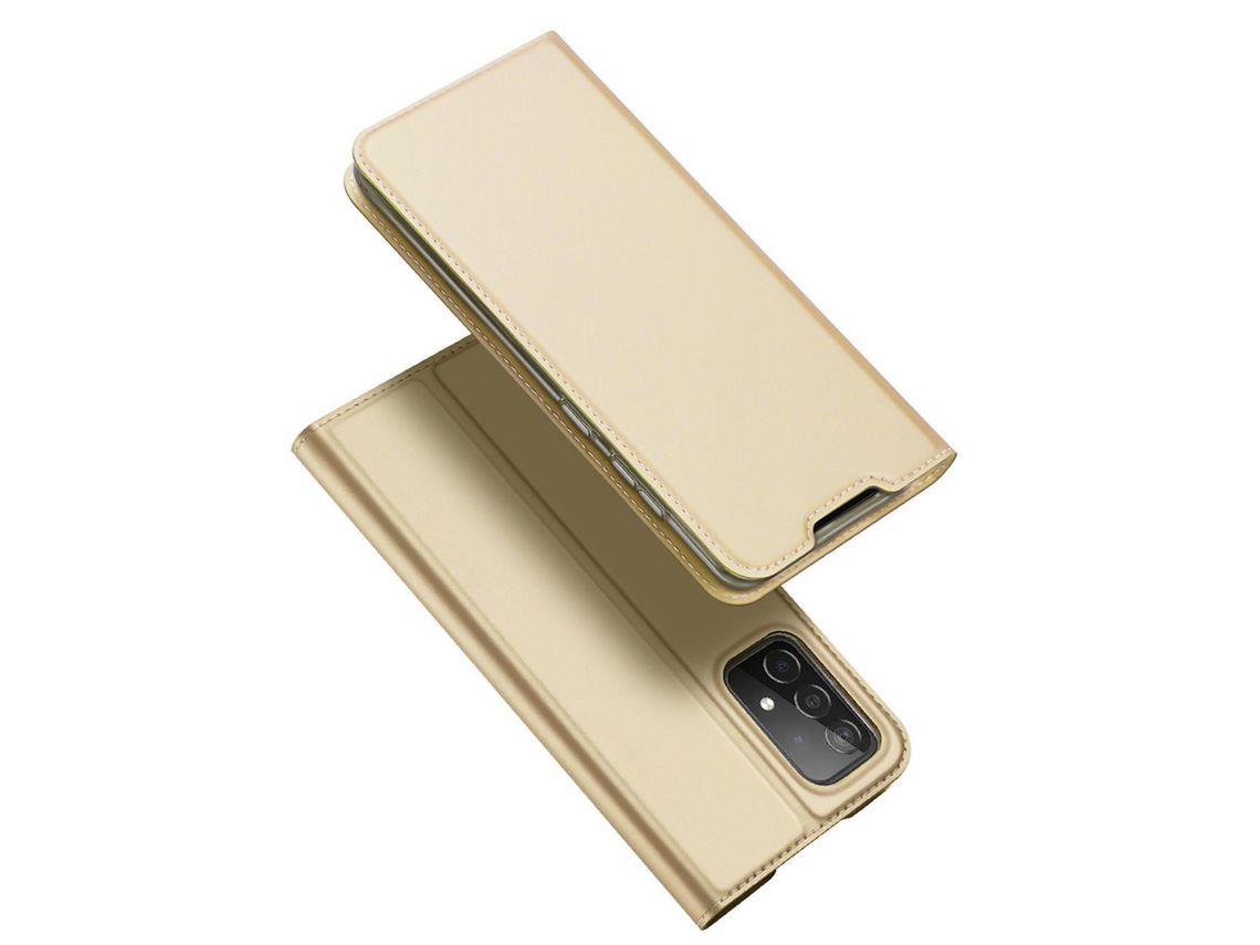 Funda para Samsung Galaxy A73 DUX DUCIS Piel Sintética Dorado