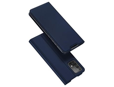 Funda para Samsung Galaxy A73 DUX DUCIS Piel Sintética flip Azul