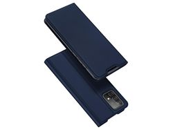 Funda para Samsung Galaxy A73 DUX DUCIS Piel Sintética flip Azul