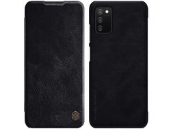 Funda para Samsung Galaxy A03S NILLKIN Piel Sintética Negro