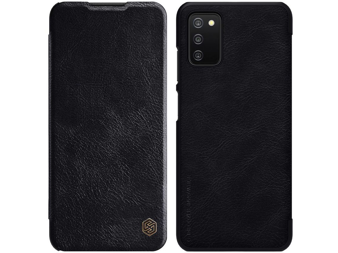 Funda para Samsung Galaxy A03S NILLKIN Piel Sintética Negro