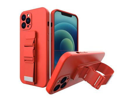 Funda de Cordón para Samsung Galaxy S21 Fe Rojo