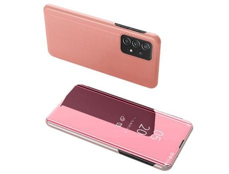 Funda Flip Clear View para Samsung Galaxy A73 Rosa