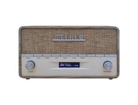 DENVER DAB-36LW radio Portátil Digital Marrón, Blanco