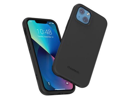 Funda Anti-Queda CHOETECH Mfm Feita para Magsafe para iPhone 13 Negro Pc0112-Mfm-Bk