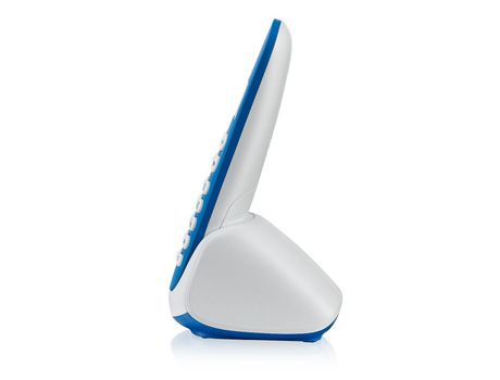 BRONDI Adara Teléfono DECT Azul, Blanco Identificador de llamadas