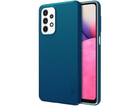 Funda NILLKIN Super Frosted Shield + Soporte Samsung Galaxy A33 5G Azul