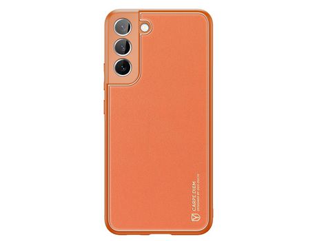 Funda Elegante DUX DUCIS Yolo Em Couro Sintético Ecológico para Samsung Galaxy S22 + S22 Plus Naranja
