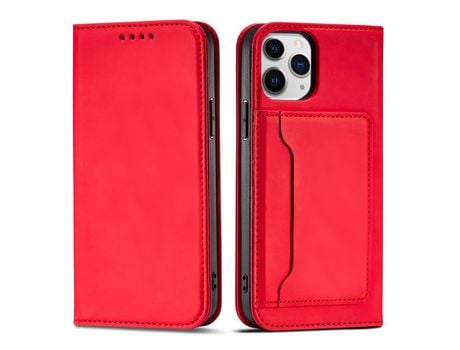 Funda de Tarjeta Magnética para iPhone 12 Rojo