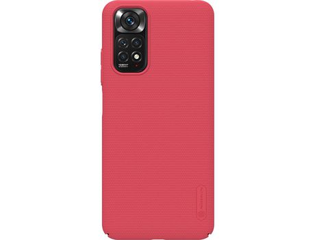 Funda NILLKIN Super Frosted Shield + Soporte para Xiaomi Rojo mi Note 11S / Note 11 Rojo