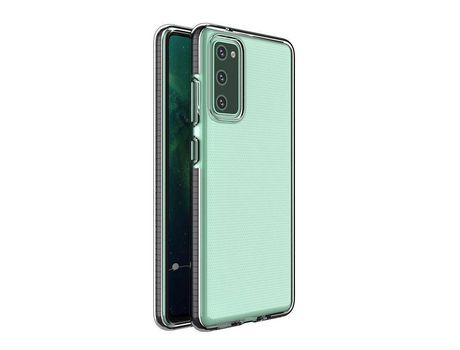 Funda de Gel SPRING con Marco Colorido para Samsung Galaxy A12 / Galaxy M12 Negro