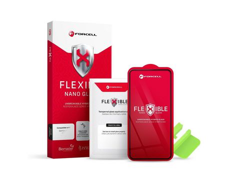 Película para iPhone 7 y 8 y Se FORCELL Cristal Flexible Negro