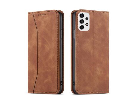 Funda Magnética para Samsung Galaxy A53 5G Bolsa Porta-Tarjetas Marrón