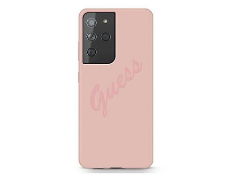 Funda para Samsung Galaxy S21 Ultra 5G GUESS Original Rosa