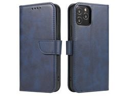 Funda Magnética Elegante con Aba y Función de Soporte para Samsung Galaxy A73 Azul
