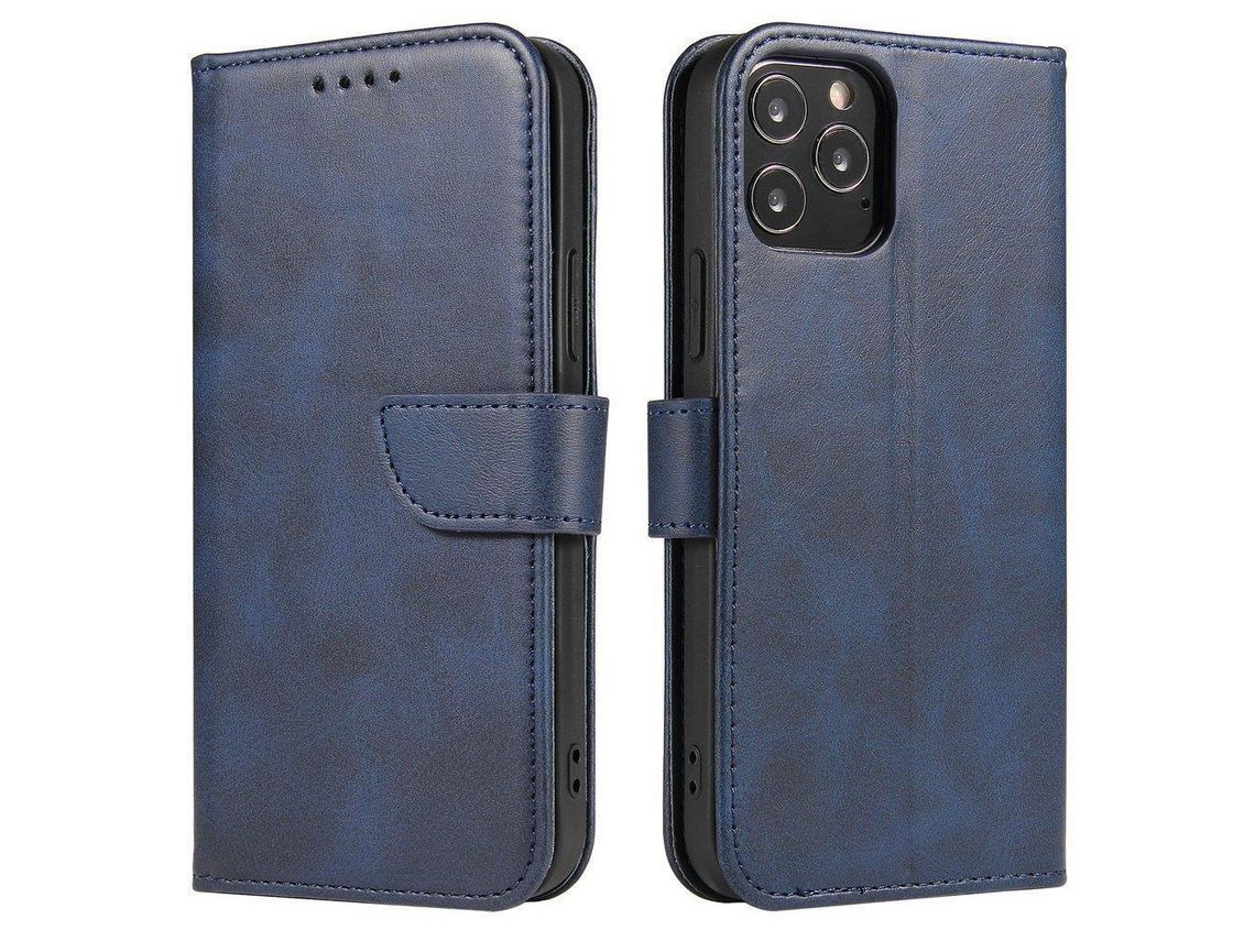Funda Magnética Elegante con Aba y Función de Soporte para Samsung Galaxy A73 Azul