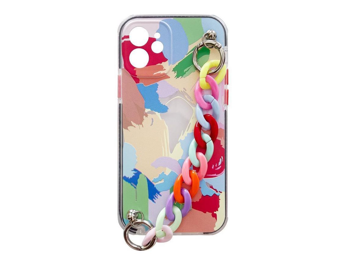 Funda para Xiaomi Redmi 10 HURTEL con Cadena shell Multicolores