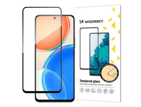 Película Cristal Templado WOZINSKY Super Resistente Full Glue para Honor X8 Black Frame