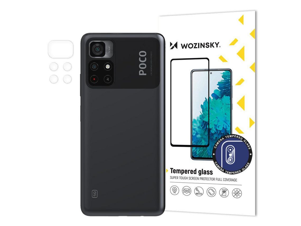 Película Cámara Xiaomi Poco M4 Pro 5G WOZINSKY Cristal Full Cover Transparente