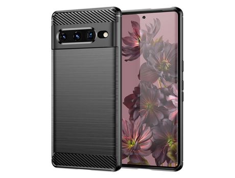 Funda Flexible Carbon para Google Pixel 7 Pro Negro