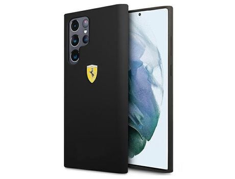 Funda FERRARI Fessihcs22Lbk S22 Ultra S908 Negro/Negro On Track Silicona