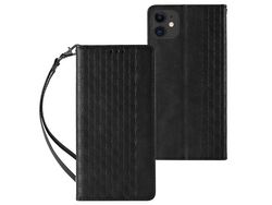 Funda para iPhone 12 Bolsa Book Mini Cordón Colgante Negro